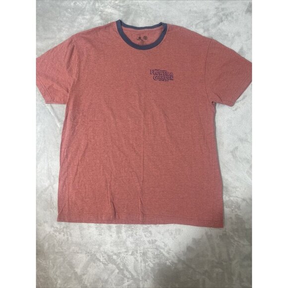 Disney Parks Epcot Flower Garden T Short Red Size Adult 2X - Picture 5 of 12